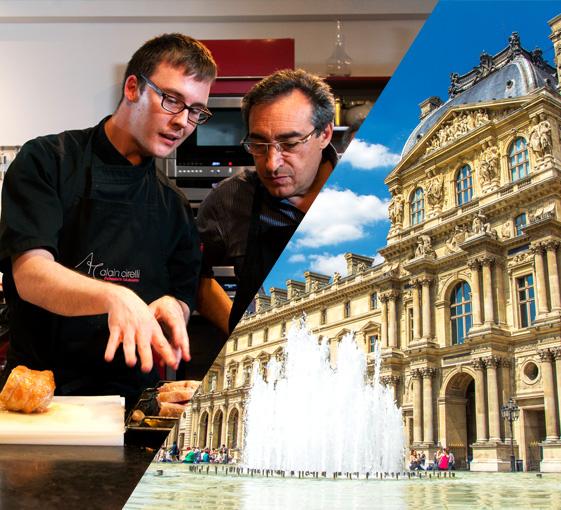 Visite privée du musée du Louvre et de la cuisine française avec cours de cuisine à Paris