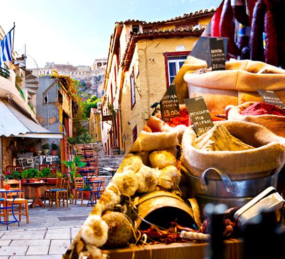Visite privée gastronomique avec balade à Athènes
