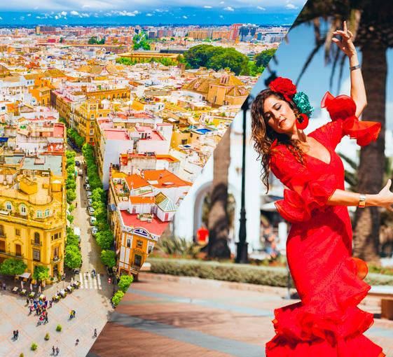 Private walking tour with flamenco show in Seville 